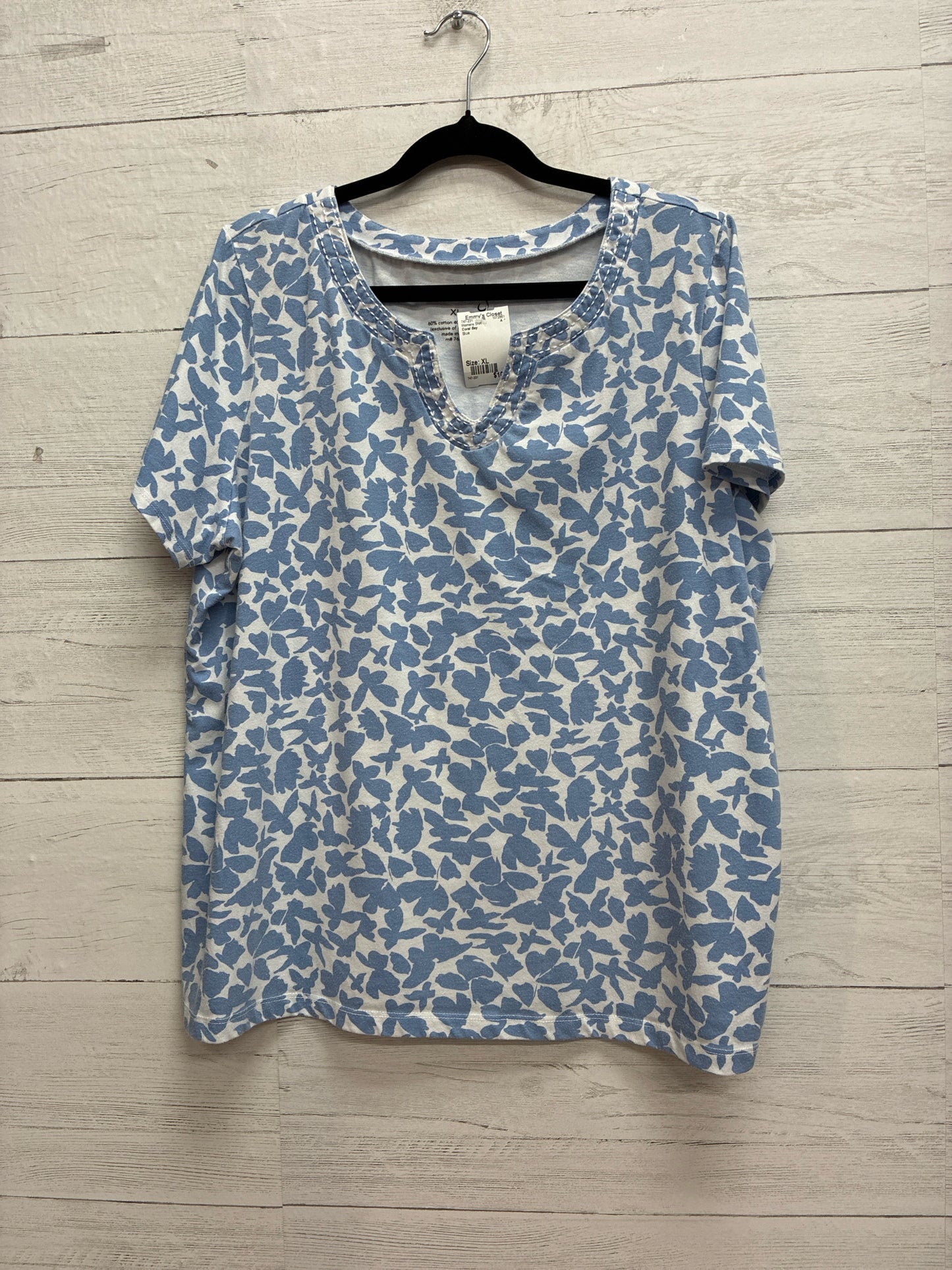 Size XL Coral Bay Blue Womens Shirt