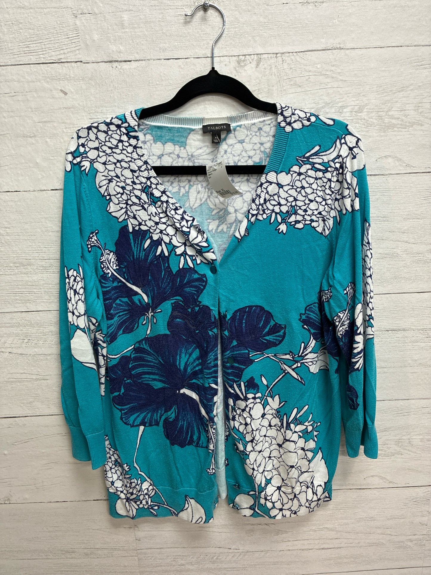 Size XL Talbot's Blue Womens Cardigan