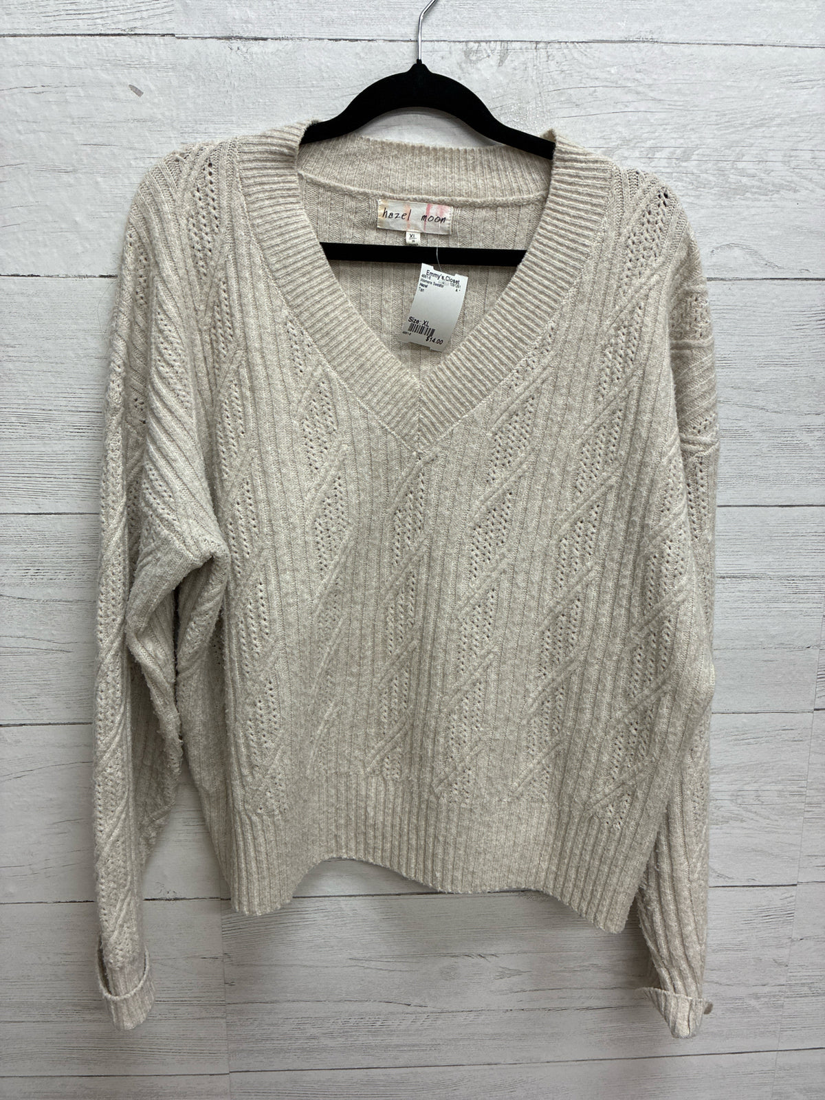 Size XL Hazel Tan Womens Sweater