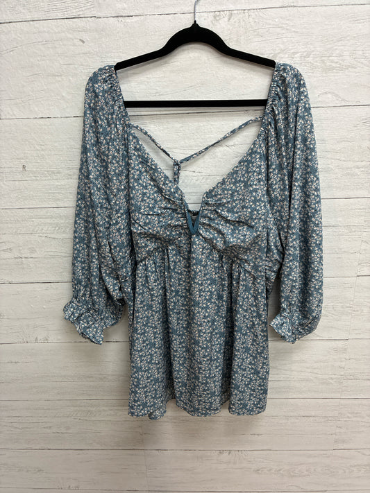 Size 1X Heyson Blue Womens Shirt