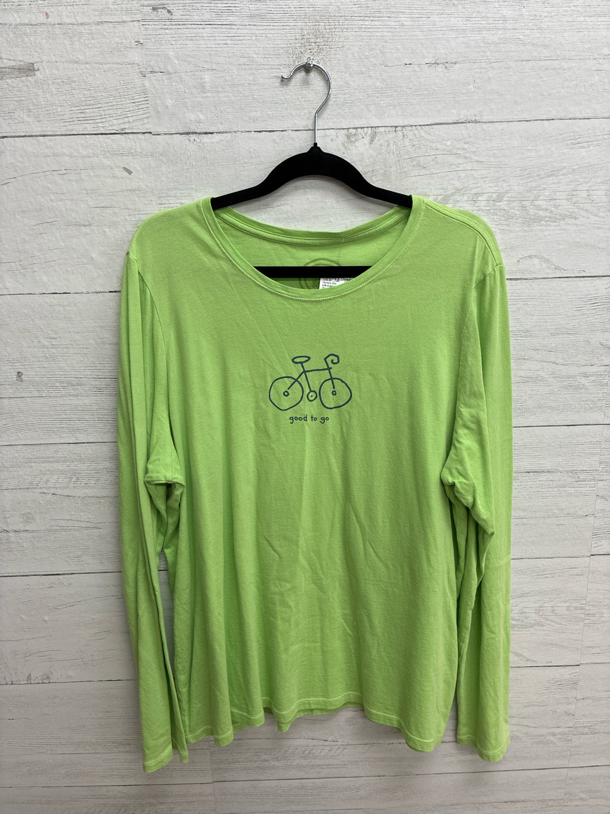 Size L Life is good Green Womens Shirt