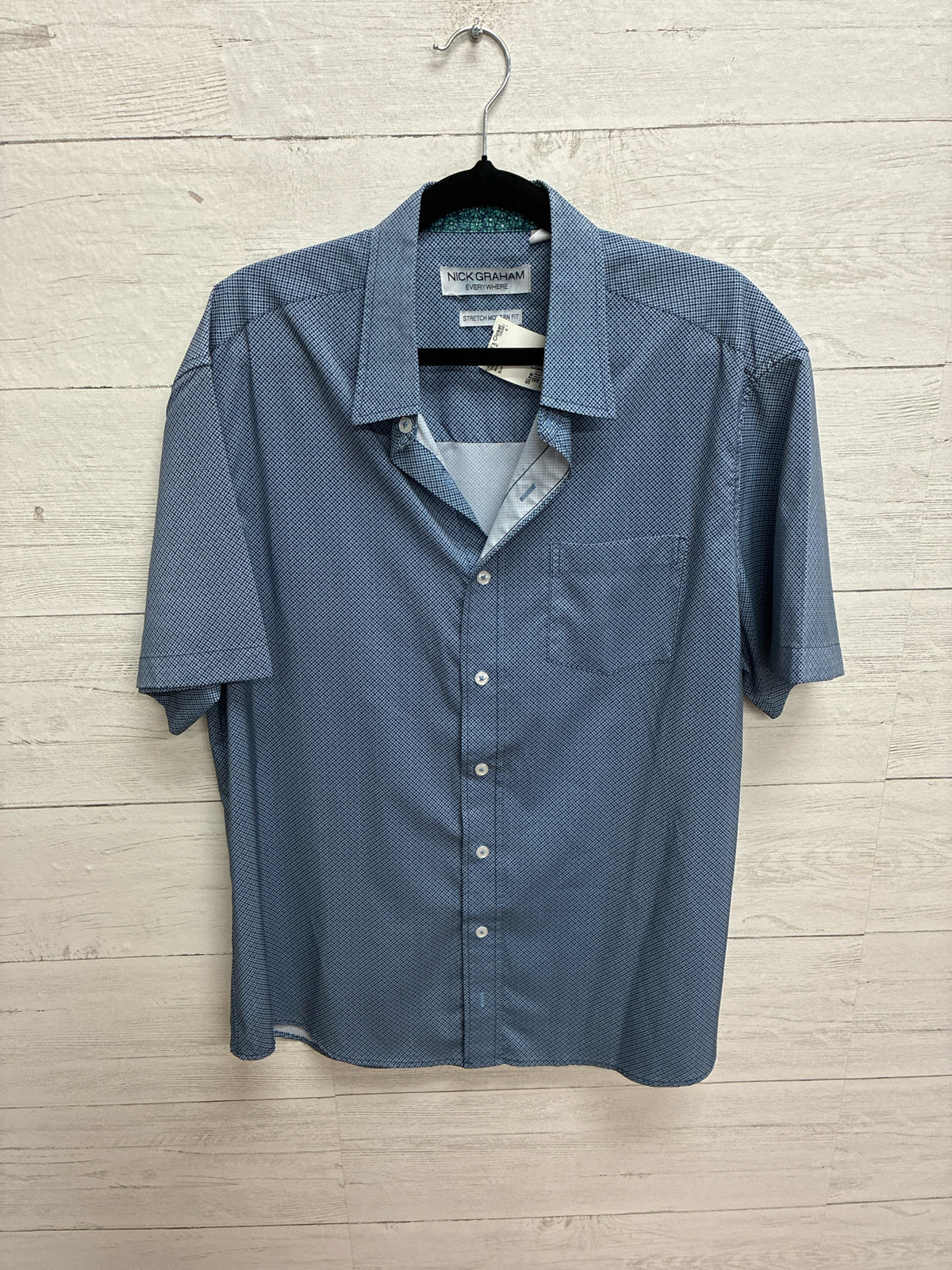 Size L Nick Graham Blue Mens Shirt