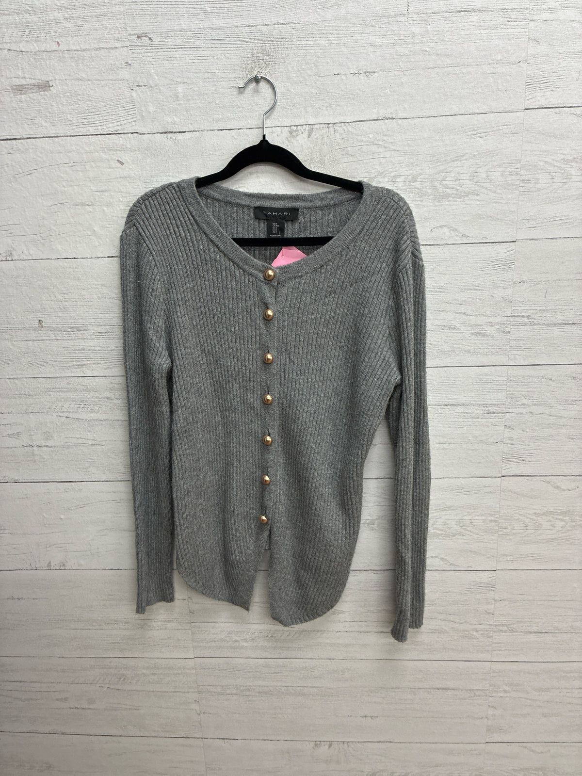 Size M Tahari Gray Womens Sweater
