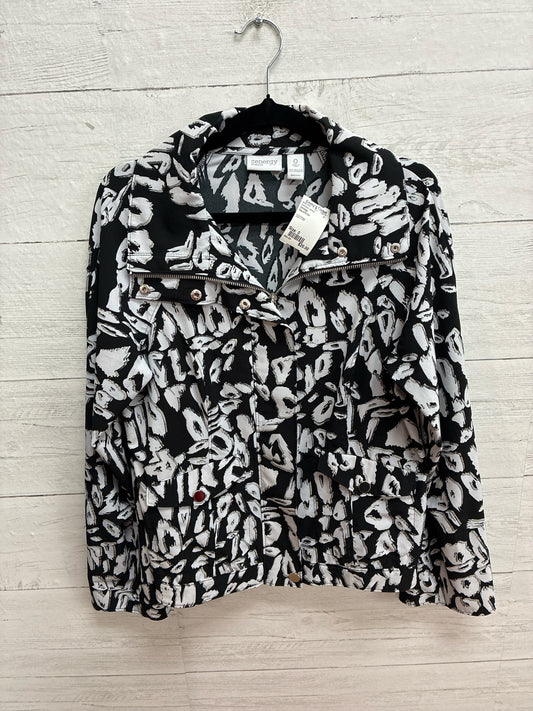Size 0 Zenergy Black/White Womens Jacket