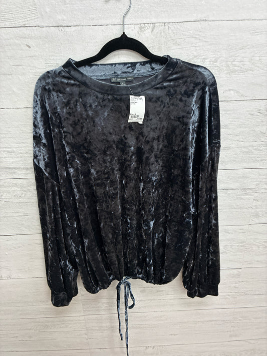 Size M Adriana Papell Gunmetal Womens Shirt