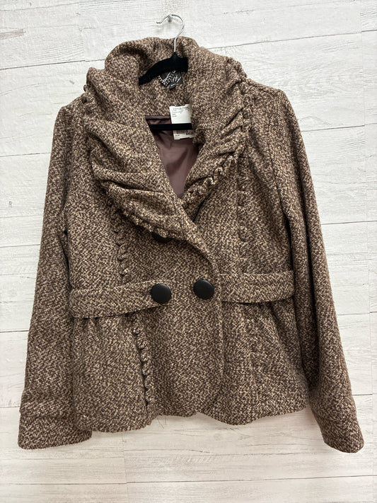 Size L Kaity Brown Womens Coat