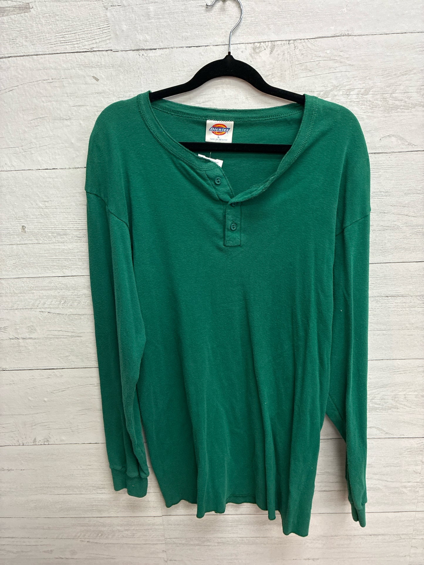 Size L Dickies Green Womens Shirt