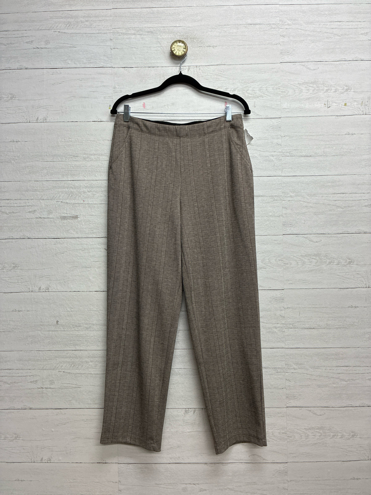Size L Max Studio Brown Womens Pants