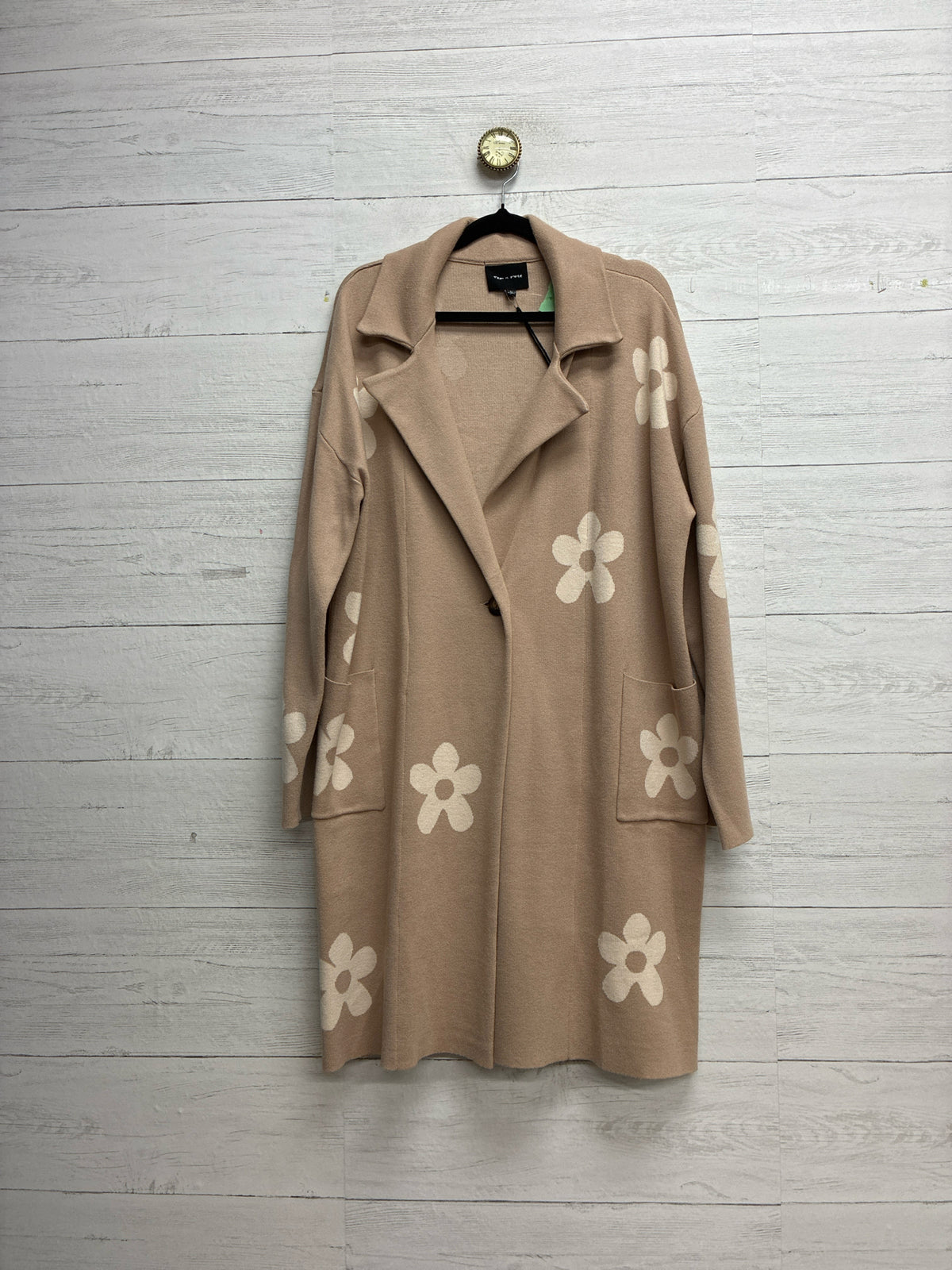Size L tea n rose Tan Womens Cardigan