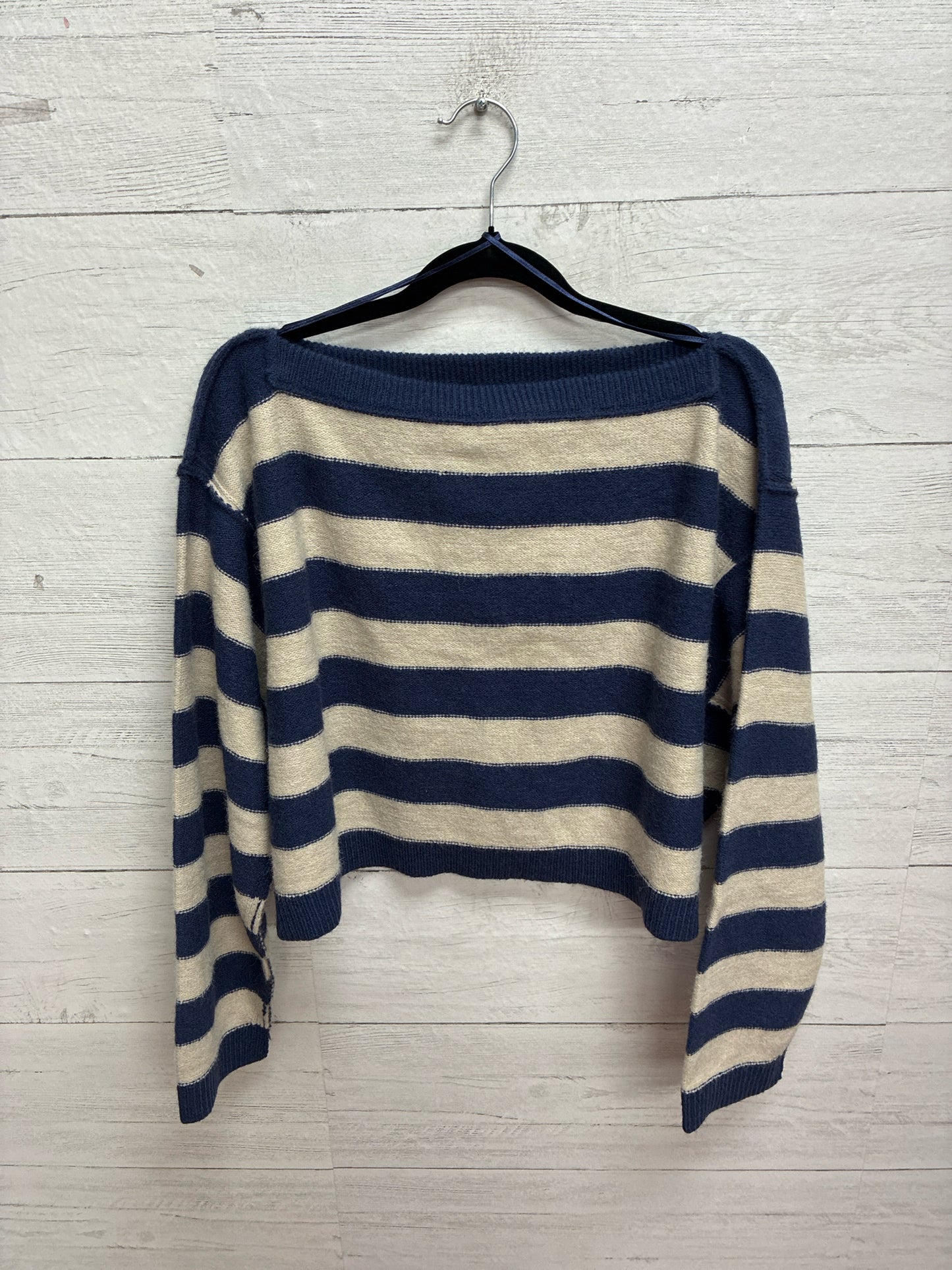 Size S J.O.A blue/tan Womens Sweater