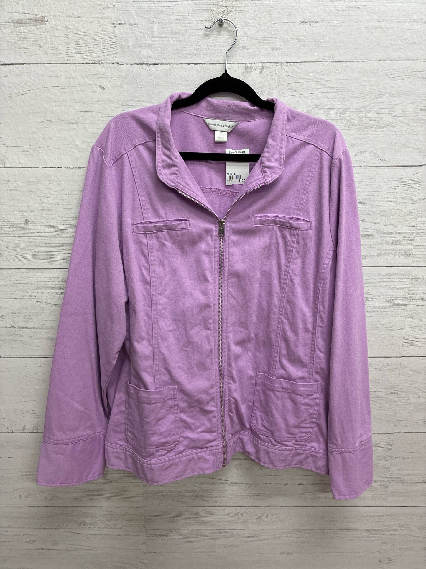 Size XL Christopher & Banks Lilac Womens Jacket