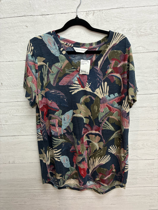 Size L Christopher & Banks Blue/Green Womens Shirt