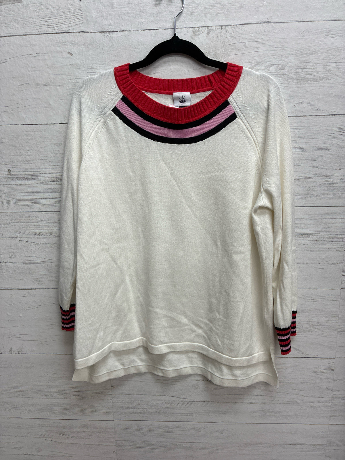Size S Cabi Cream /tan Womens Sweater