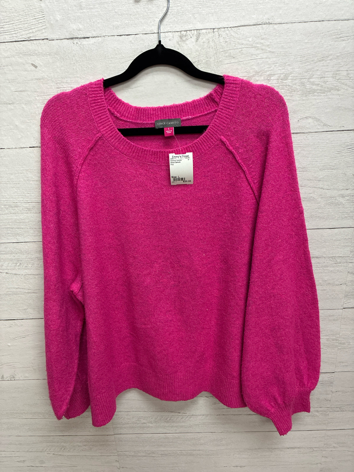 Size L Vince Camuto Pink Womens Sweater