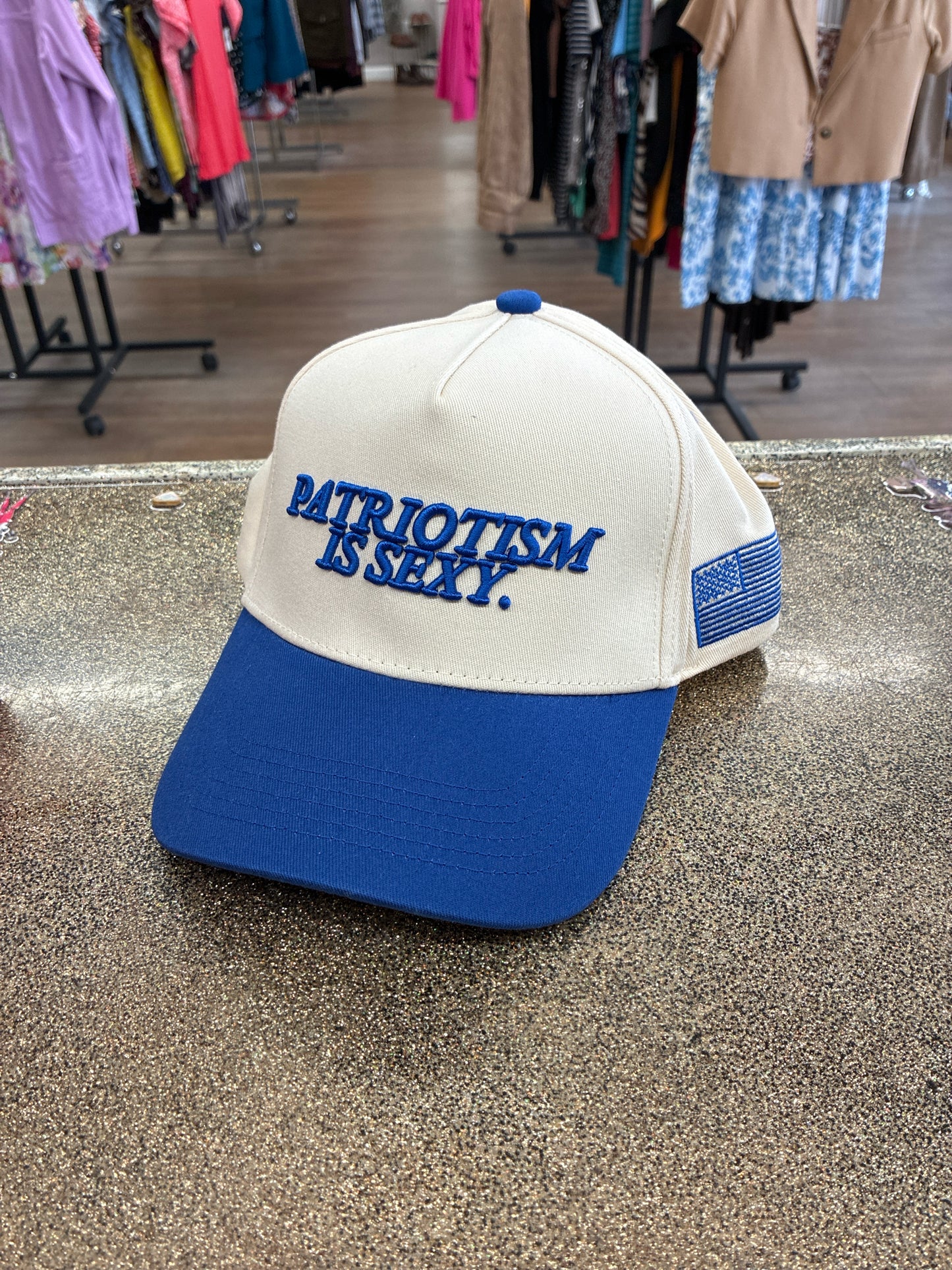 Size One Size Kenz Kustomz blue/tan Womens Hat