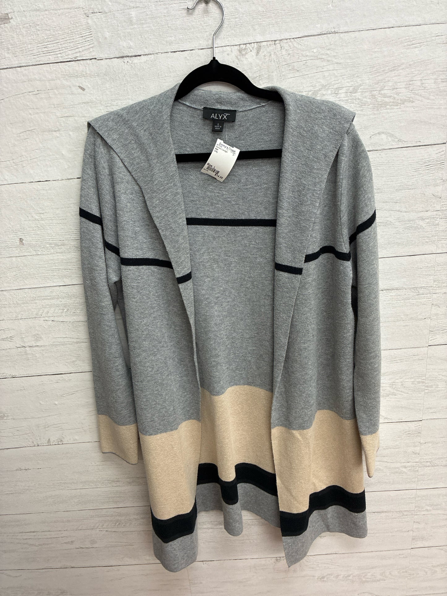Size L Alyx Grey Womens Cardigan