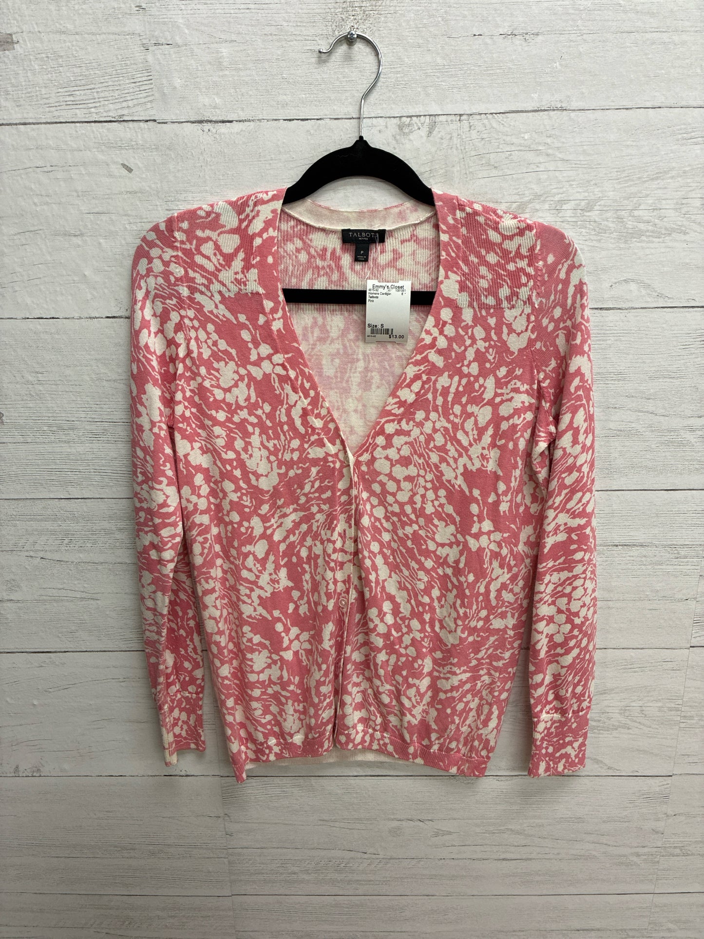 Size S Talbots Pink Womens Cardigan
