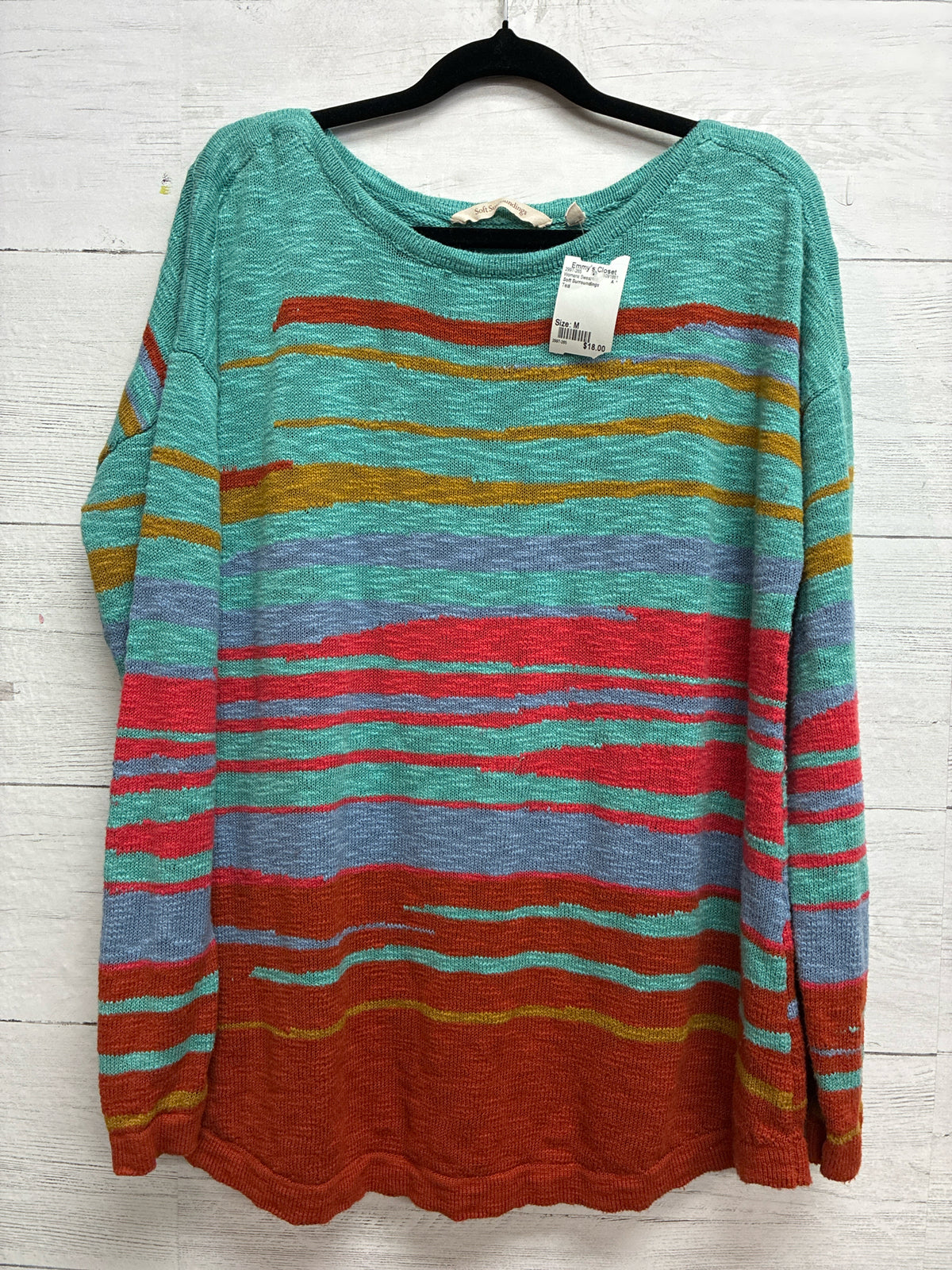 Size M Soft Surroundings Teal Womens Sweater