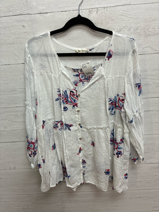Size XL Hope Springs Red/white/blue Womens Shirt