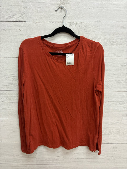 Size M Time & True Orange Womens Shirt