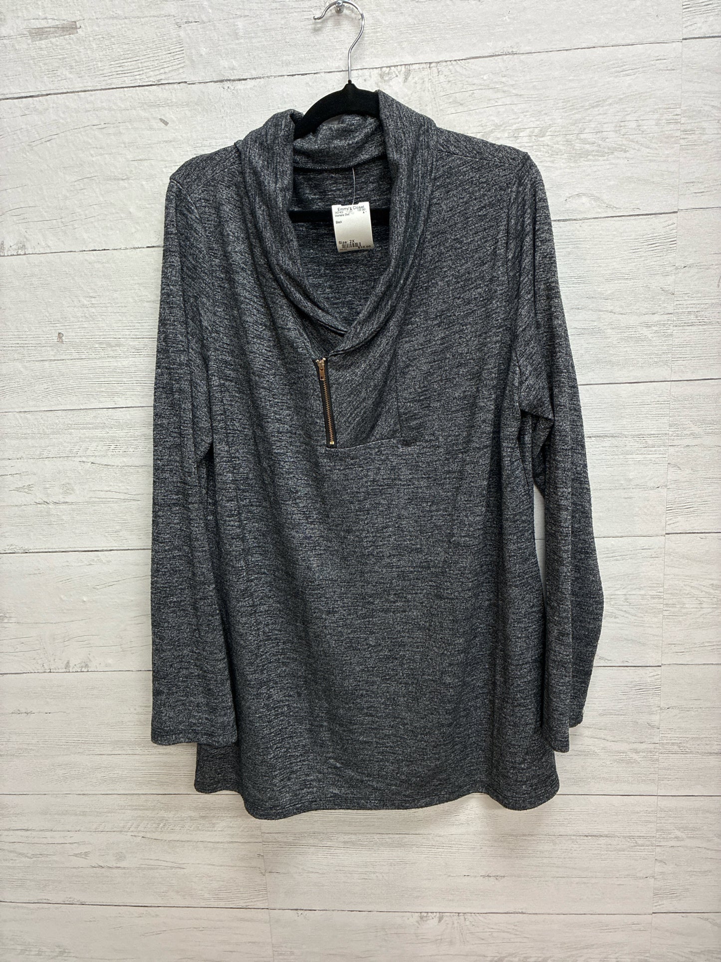 Size 2X Black Womens Shirt