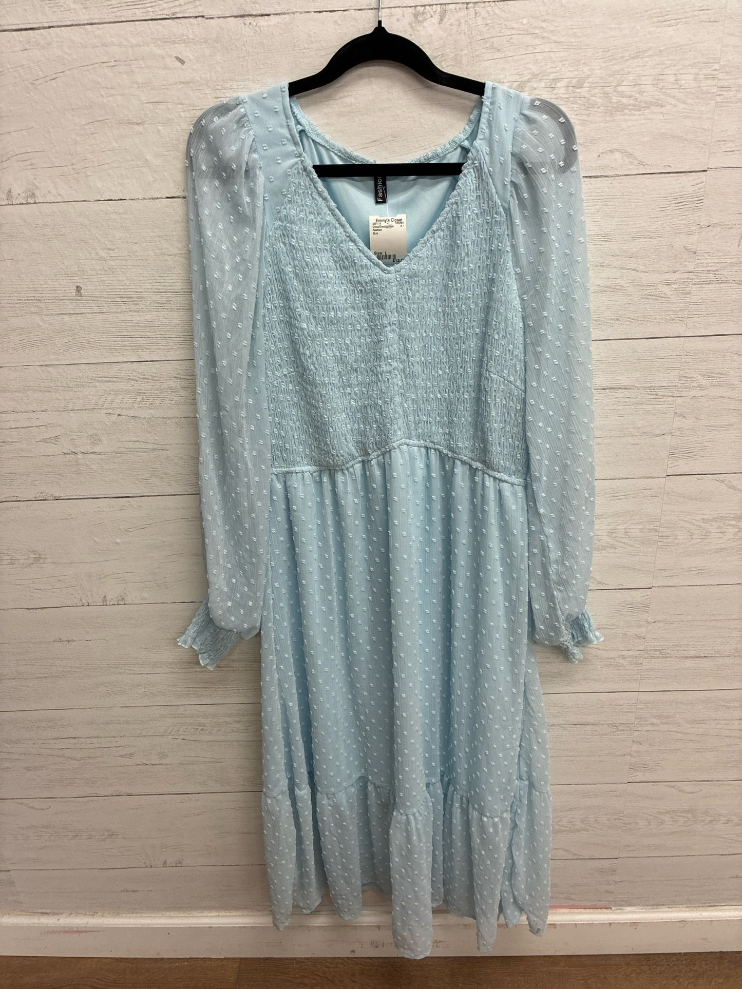 Size L Fashion Blue Dress/Evening Wear