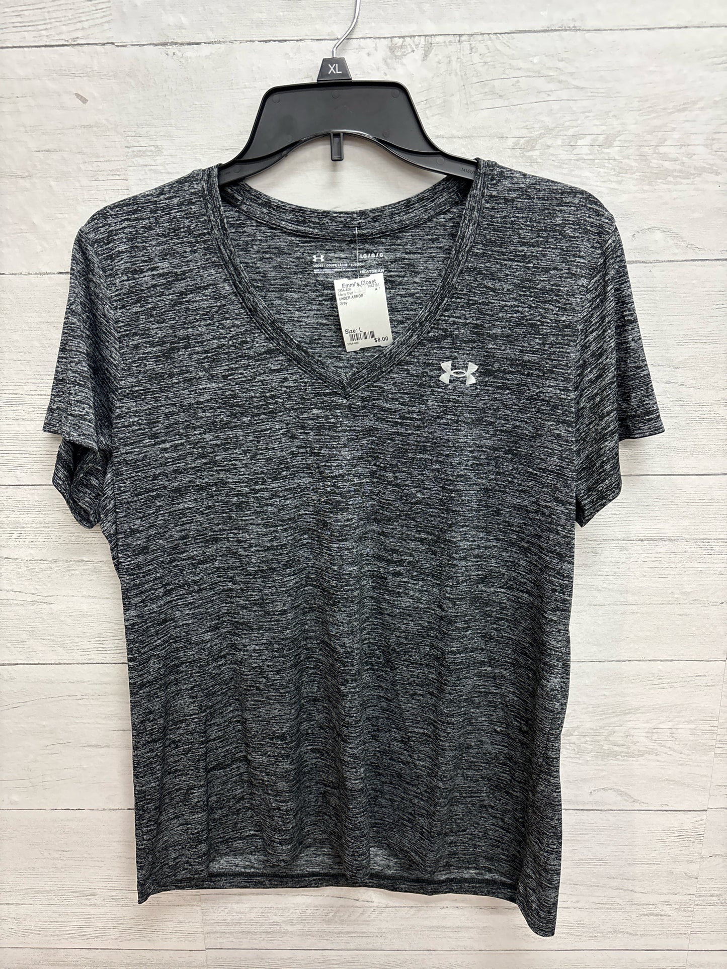 Size L UNDER ARMOR Grey Mens Shirt