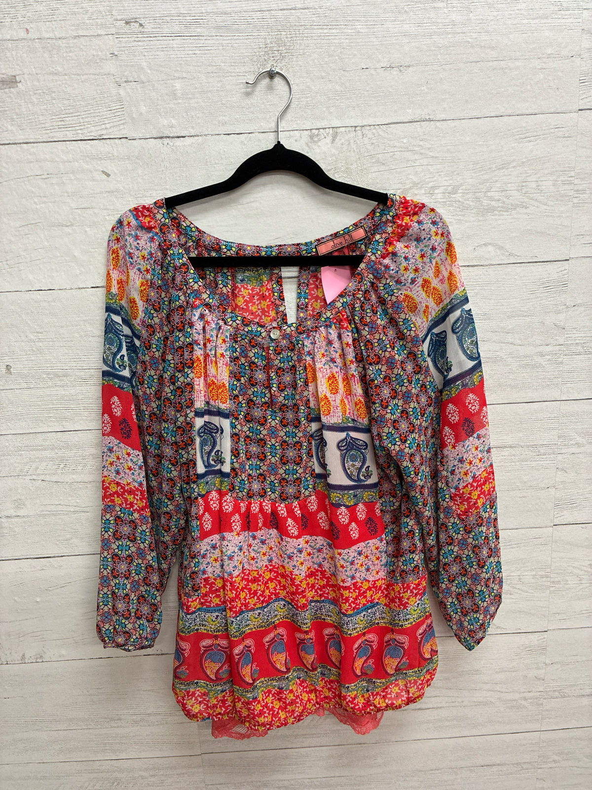 Size L Olive Hill Peach Womens Shirt