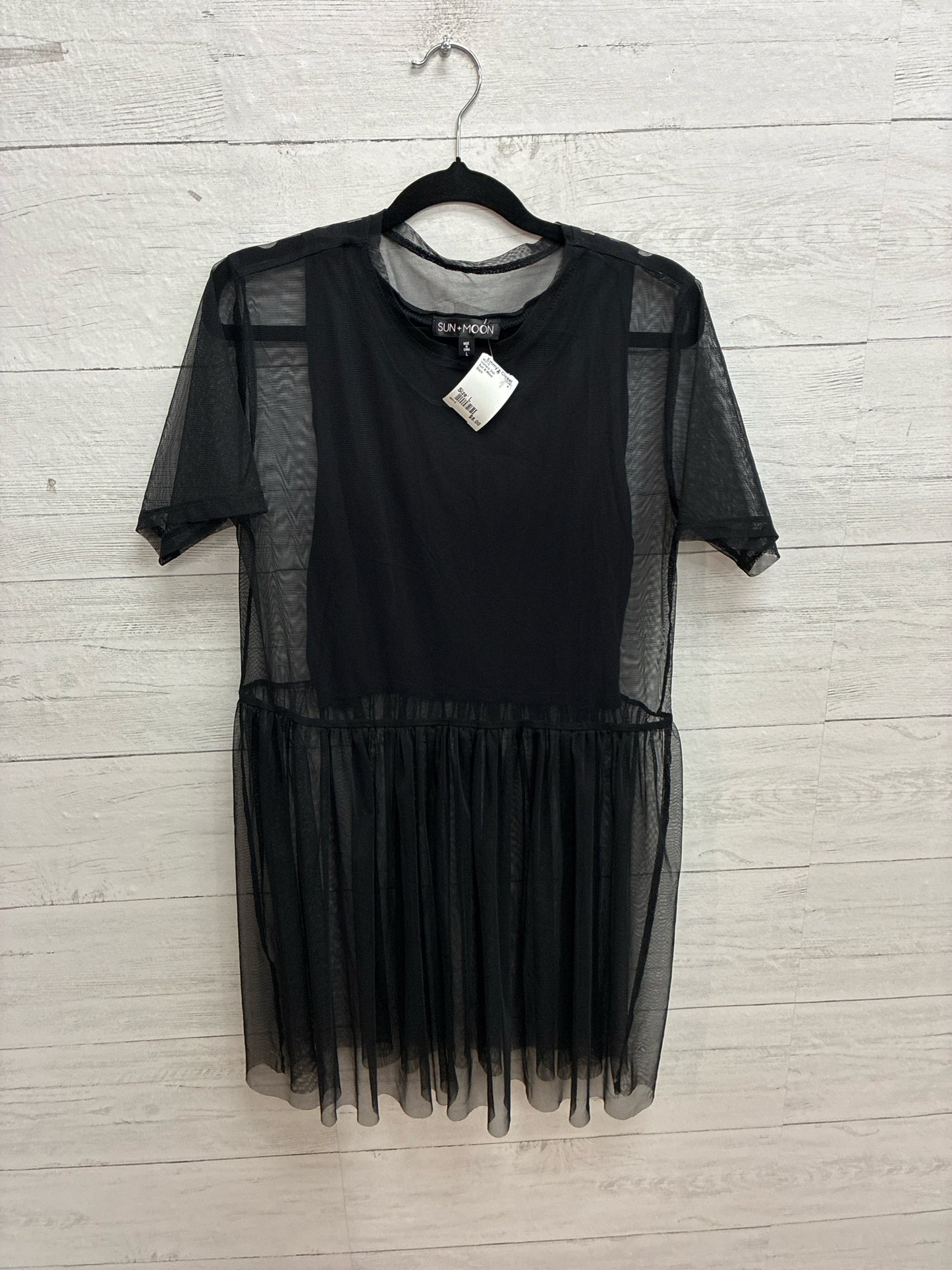 Size L Sun & Moon Black Womens Shirt