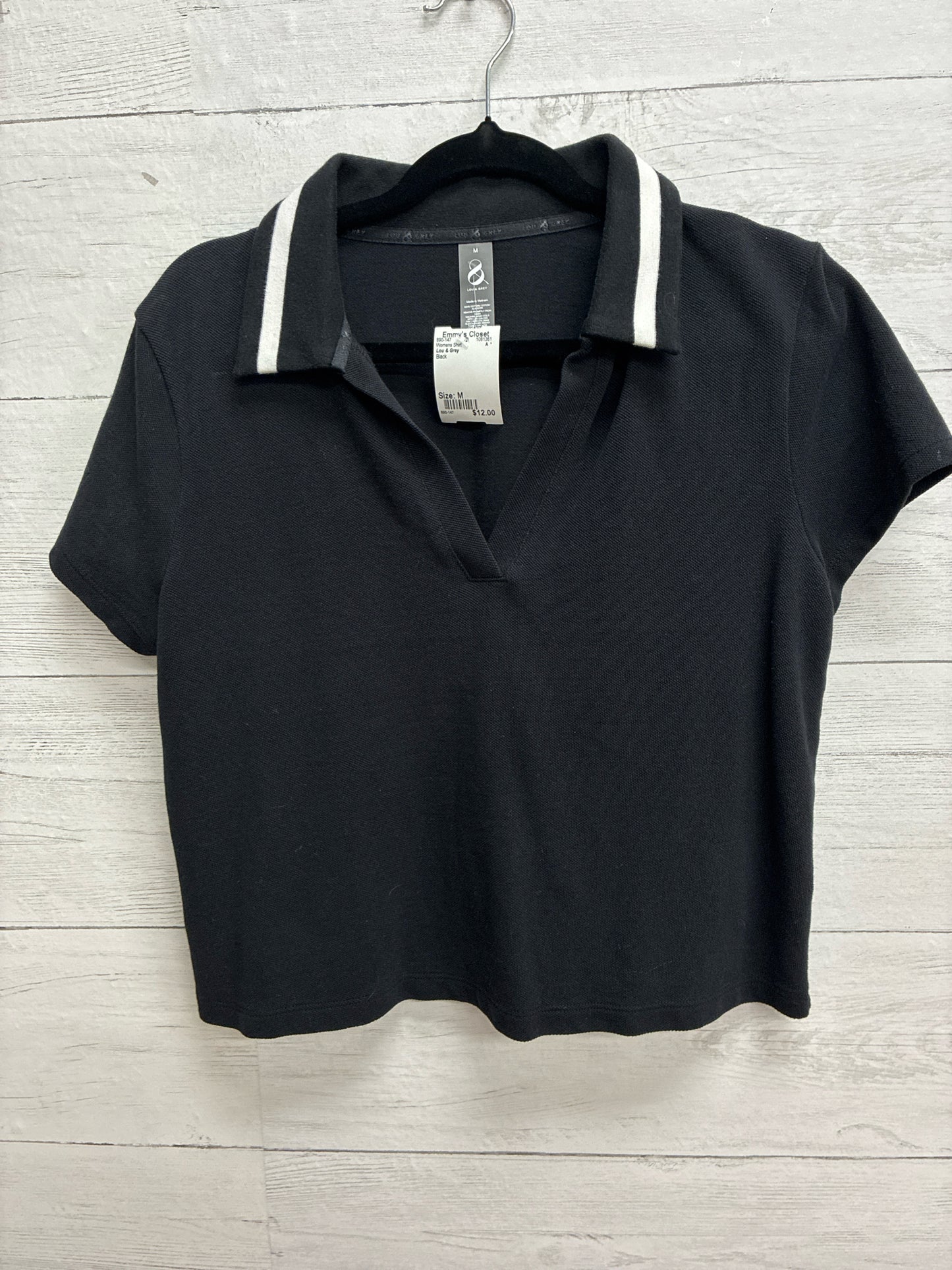 Size M Lou & Grey Black Womens Shirt