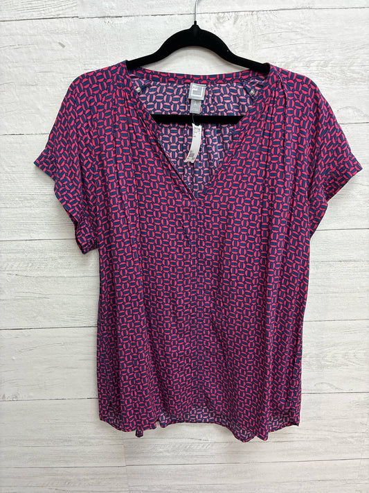 Size L jcp Blue/Pink Womens Shirt