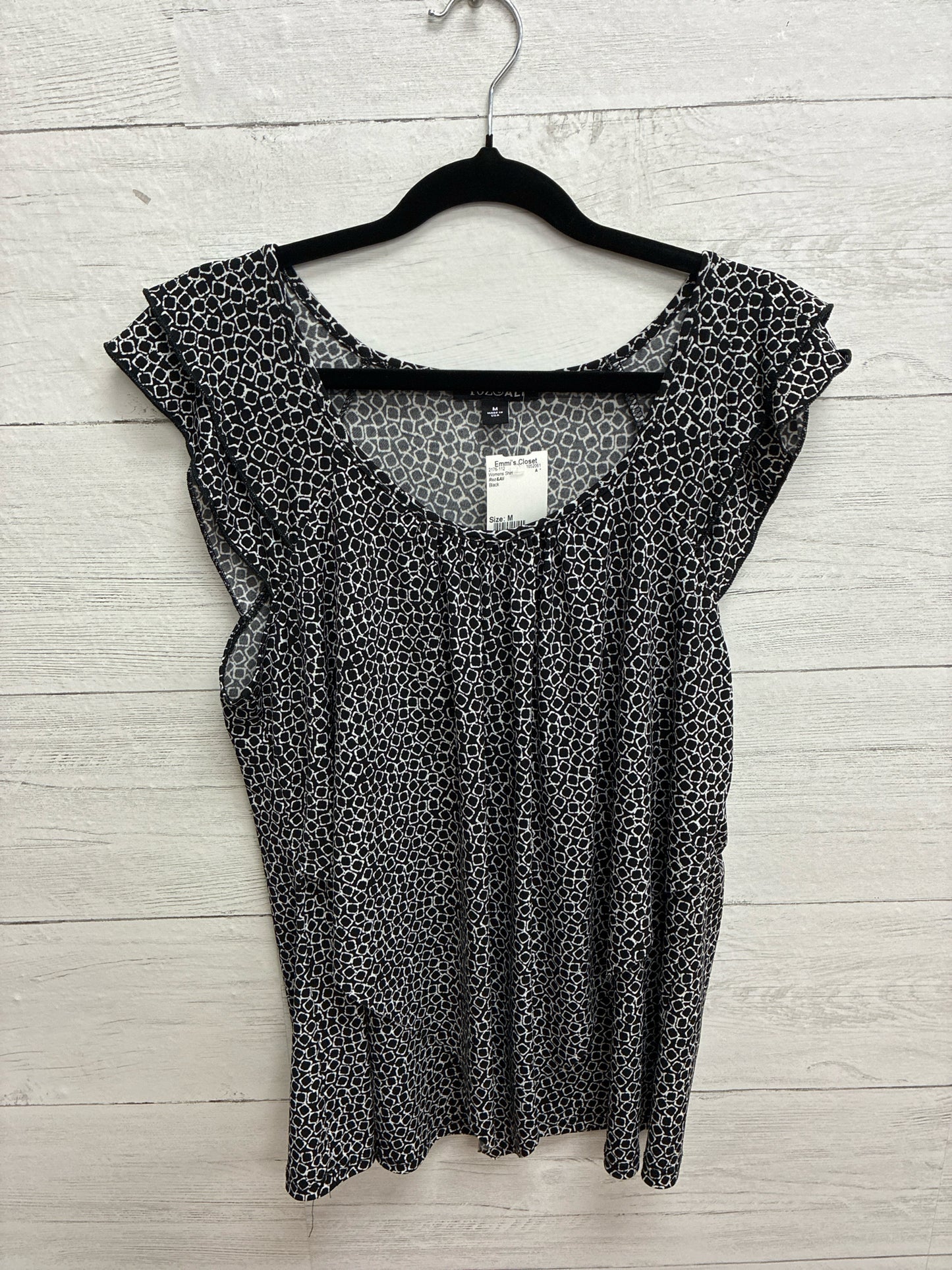 Size M Roz&Ali Black Womens Shirt