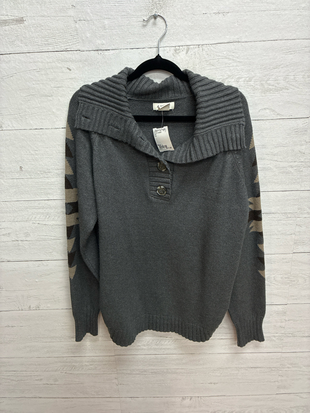 Size L Ariat Grey Womens Sweater