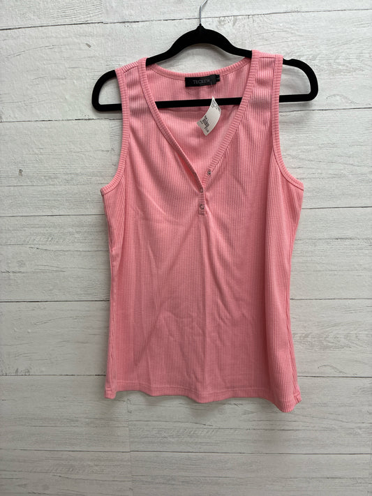 Size L TECREW Peach Womens Tank-Top