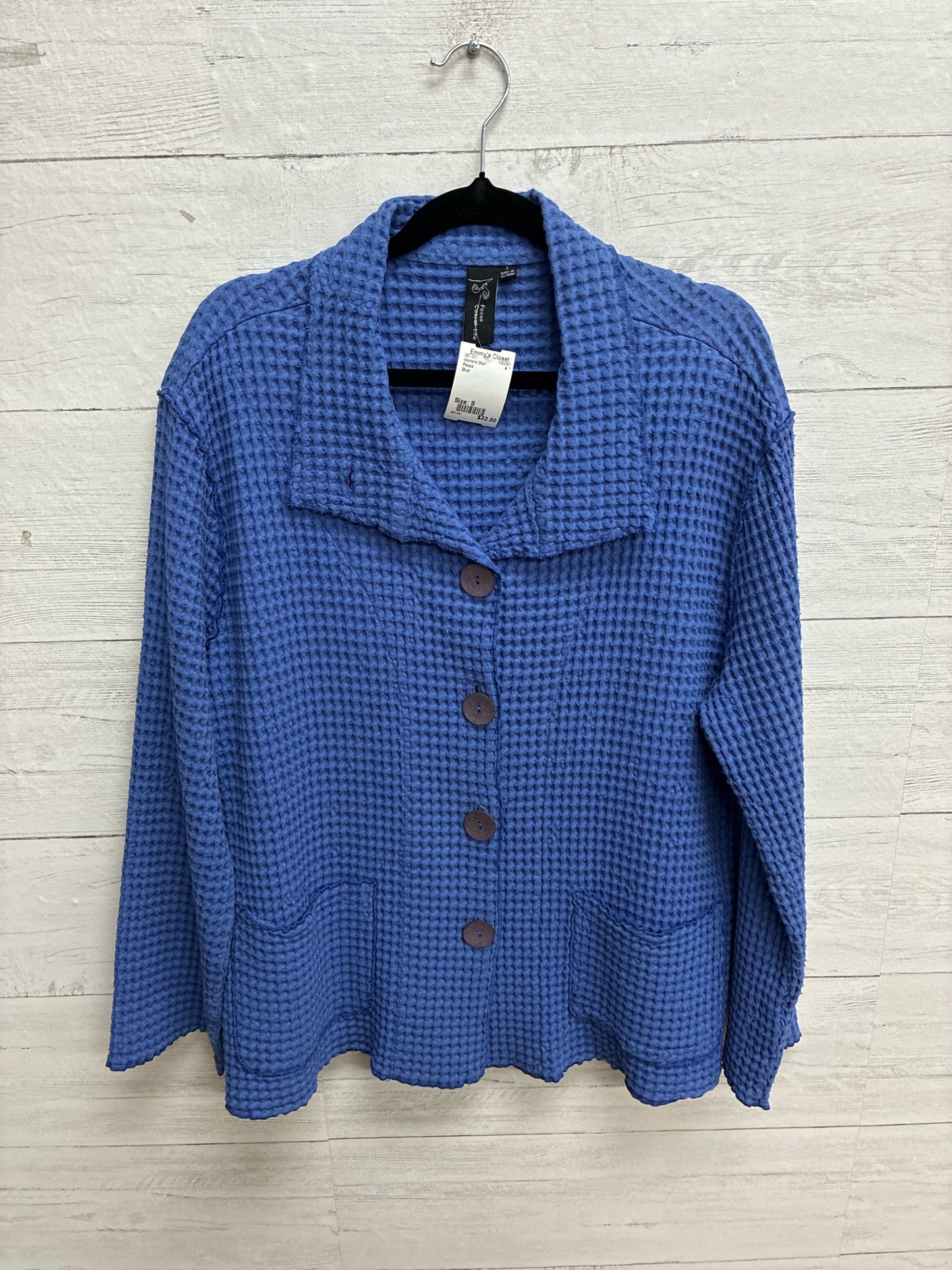 Size S Focus Blue Womens Shirt