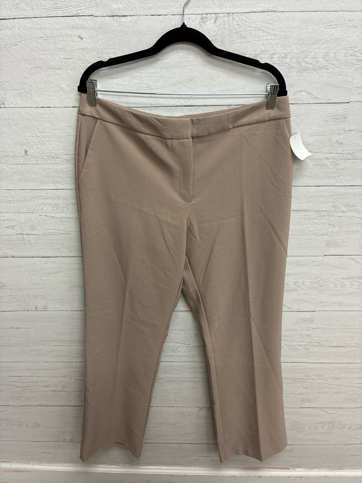 Size L Haven+Blair Tan Womens Dresspants