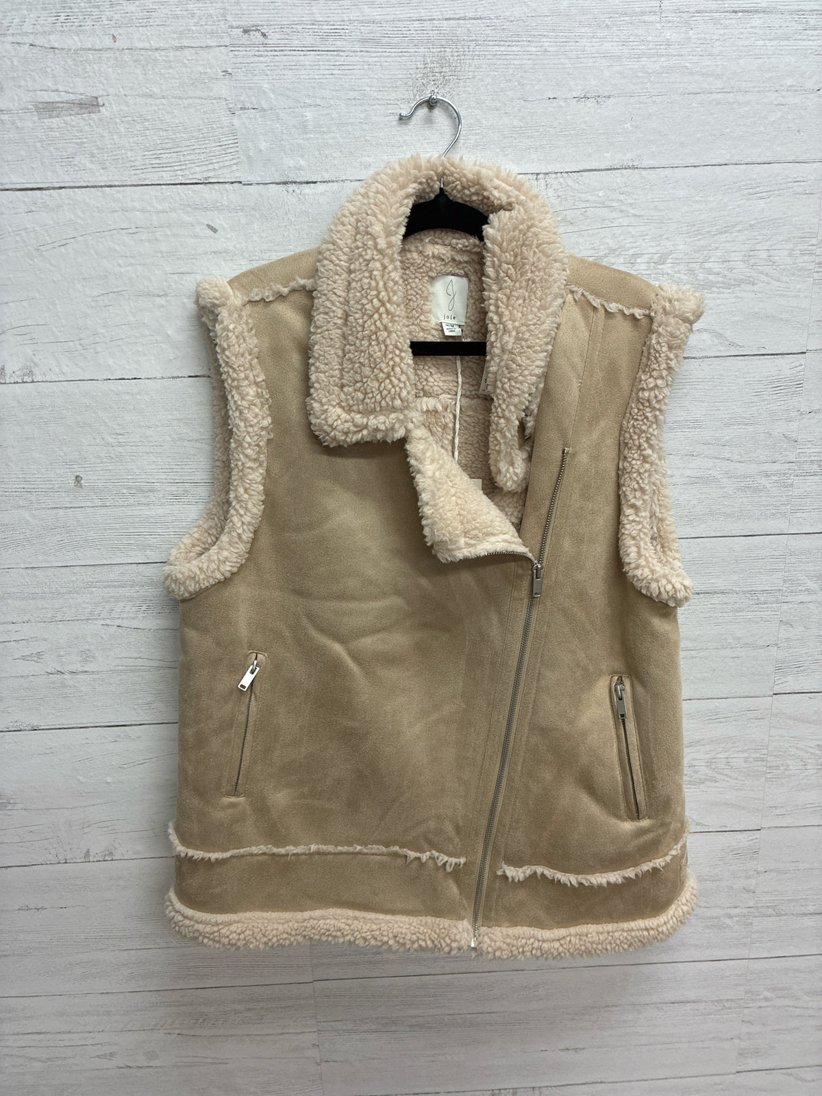Size M Joie Beige Womens Vest
