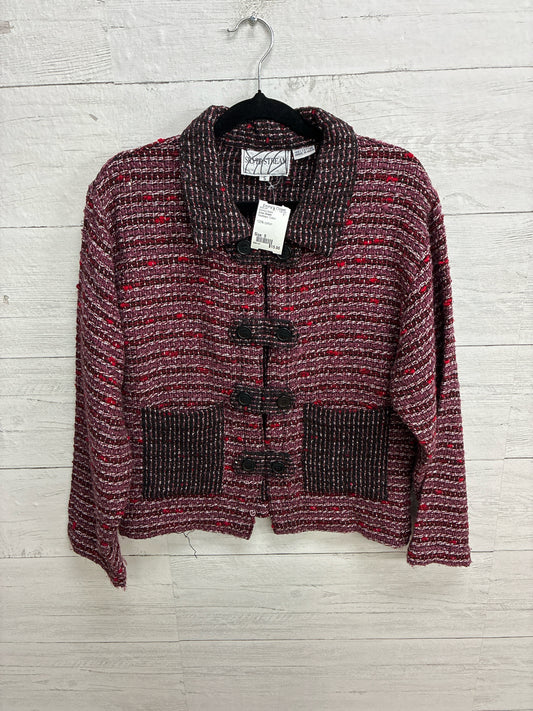 Size S Silver Stream Red/black Womens Blazer