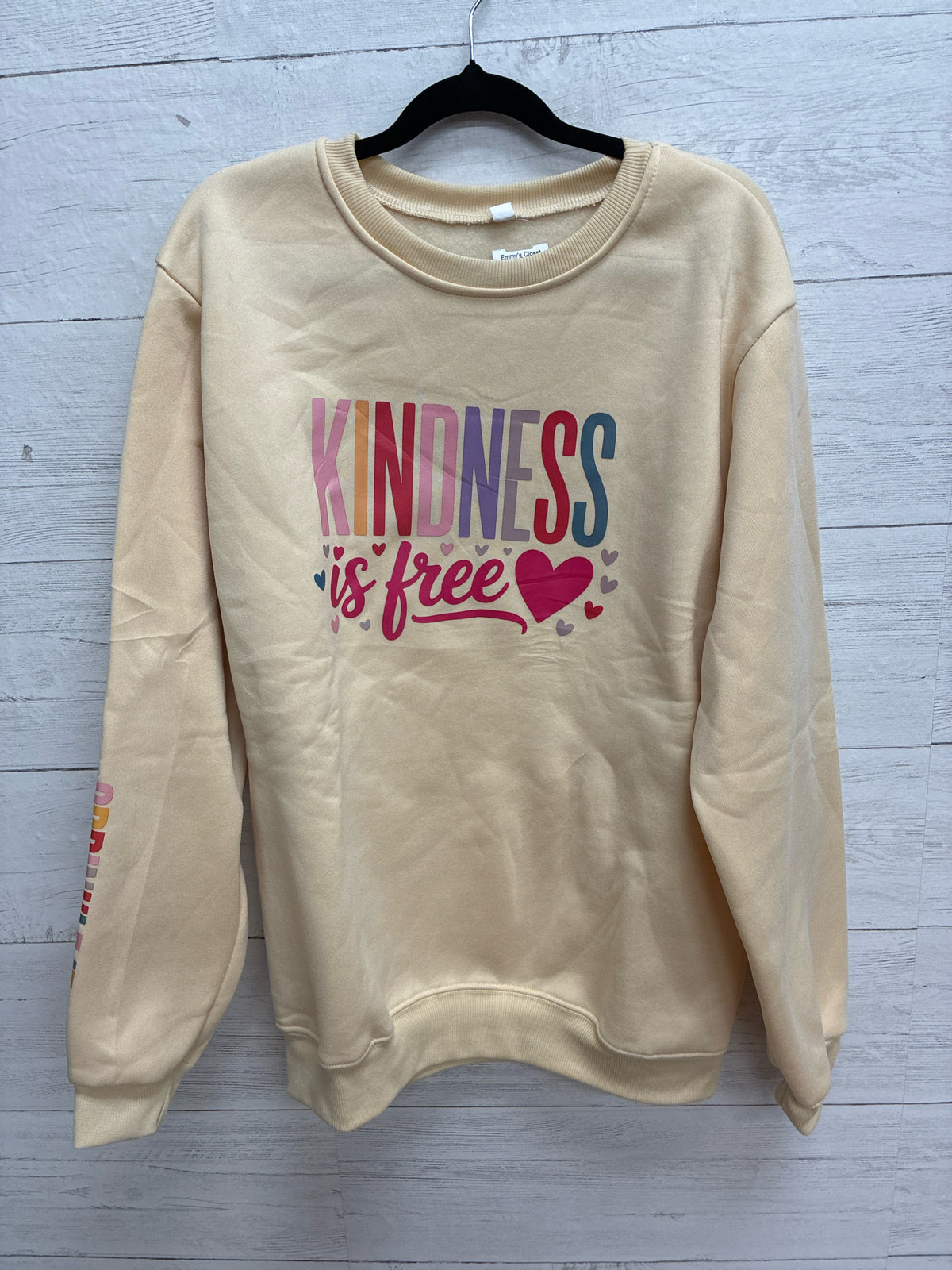 Size XL Tan Womens Sweatshirt