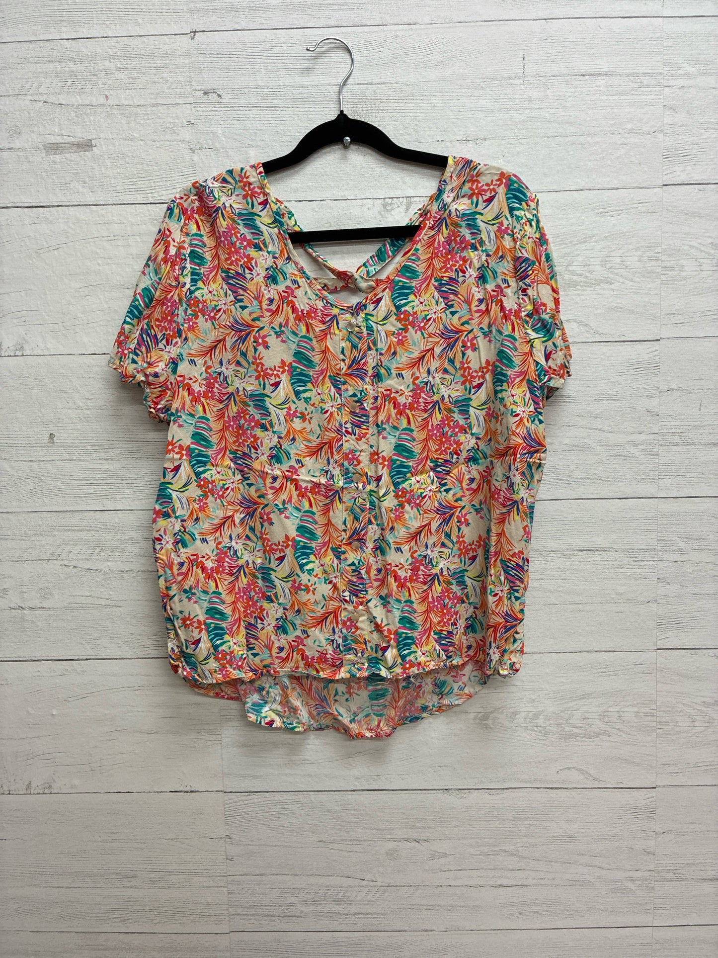 Size XL Davina Pink/Orange Womens Shirt