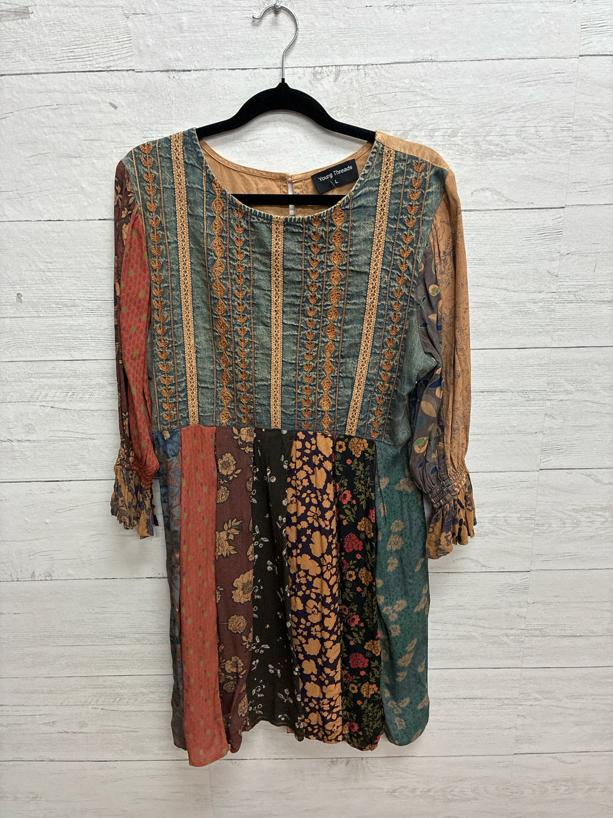 Size L Young Threads MULTI Dress/Evening Wear