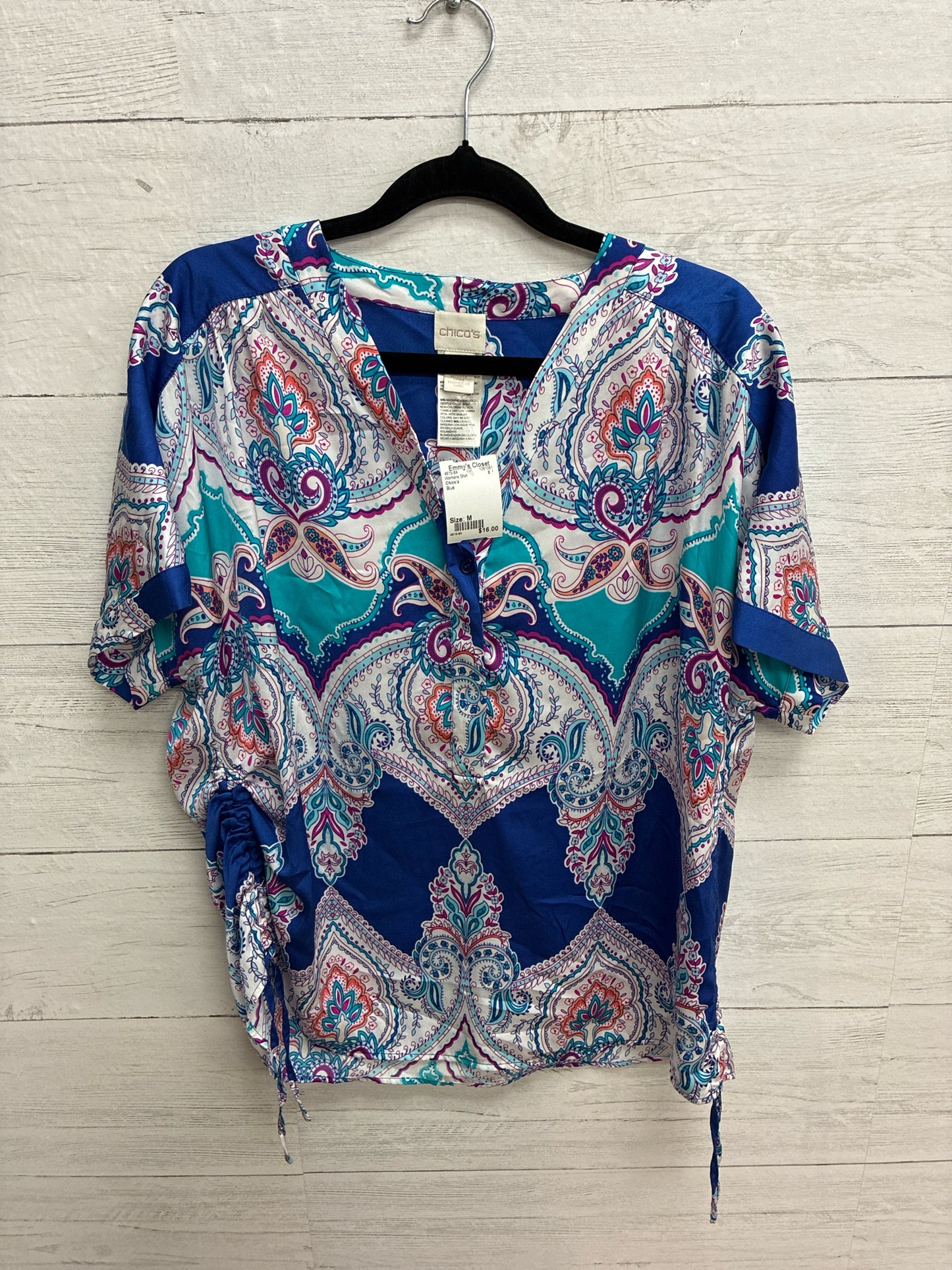 Size M Chico's Blue Womens Shirt