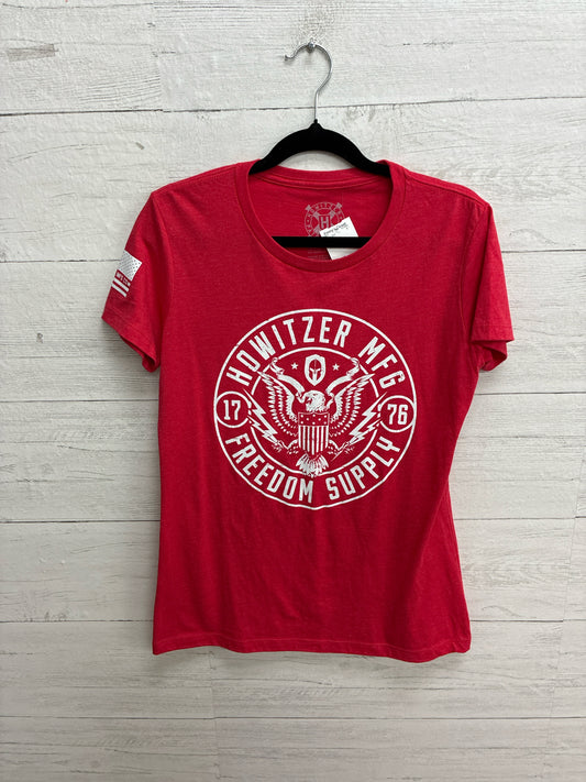 Size M Howitzer Red Womens Shirt