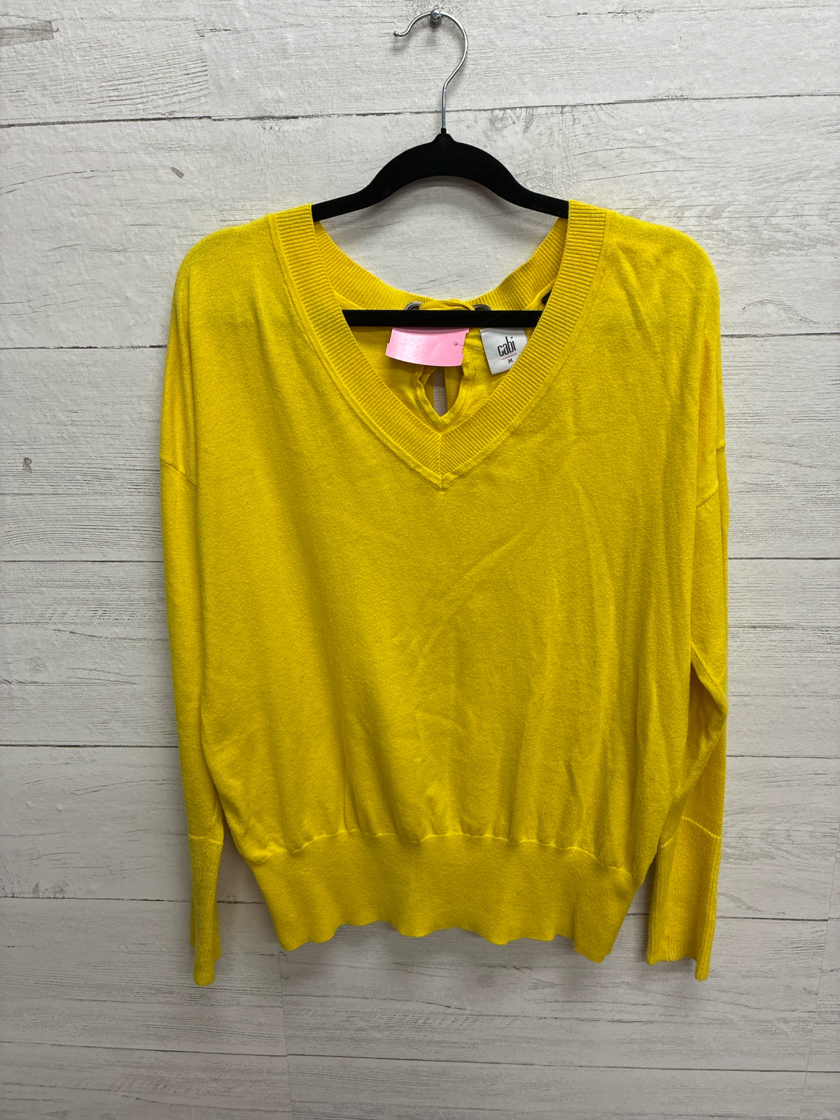 Size M Cabi Yellow Womens Sweater