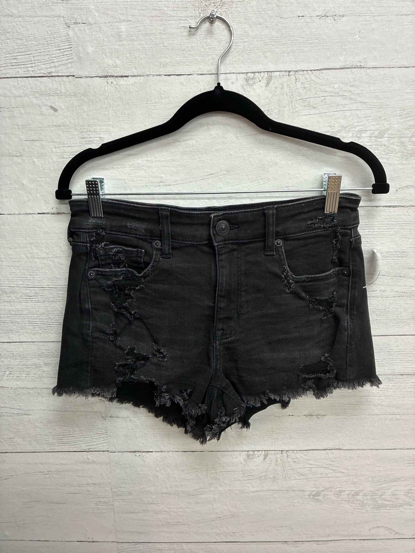 Size 4 American Eagle Black Denim Womens Shorts