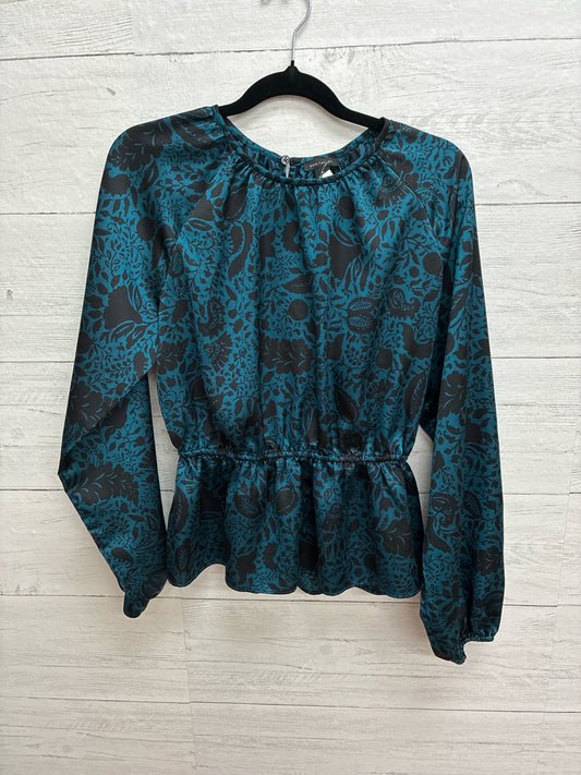 Size XS Ann Taylor blue/black Womens Shirt