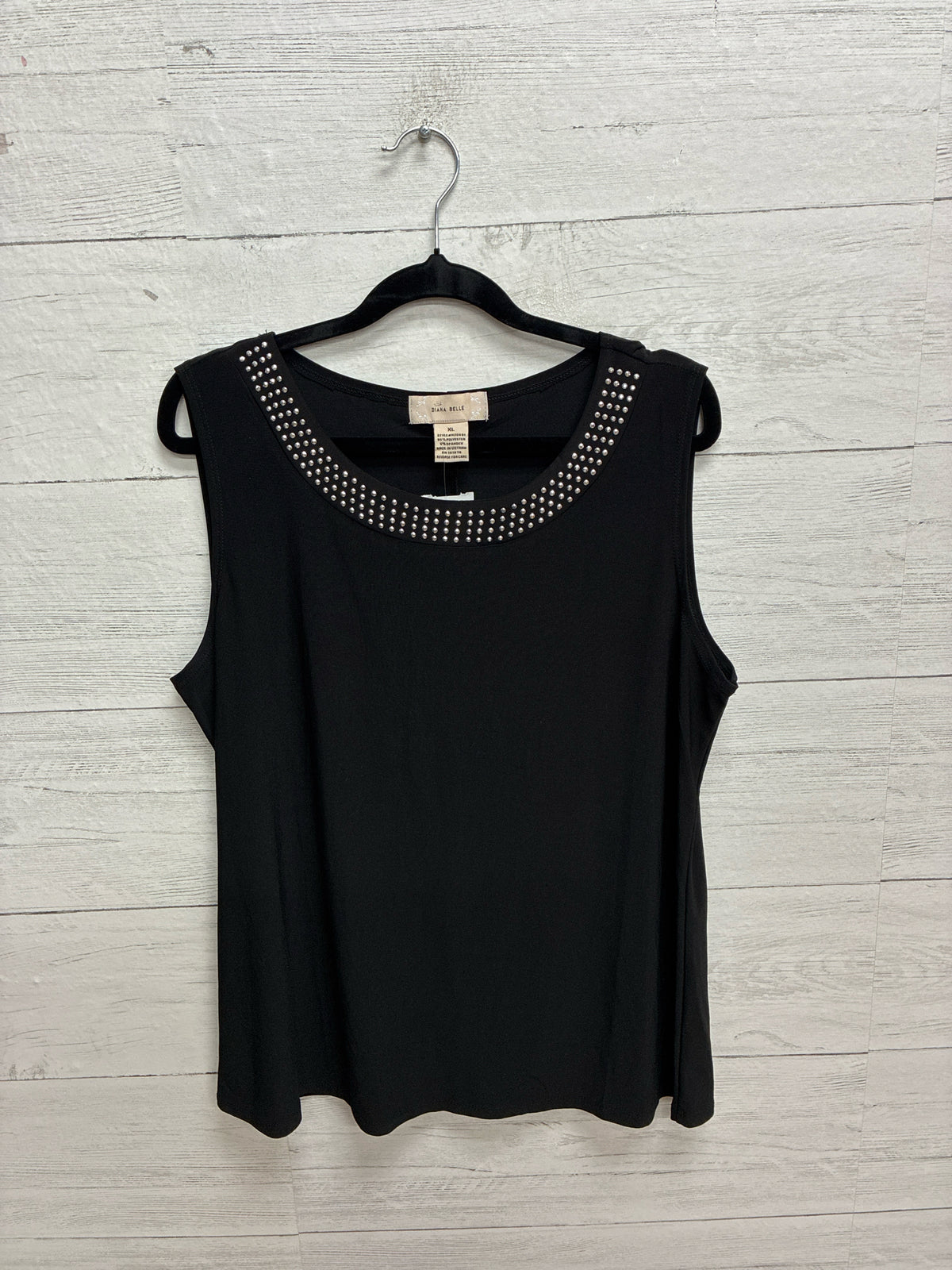 Size XL Diana Belle Black Womens Tank-Top