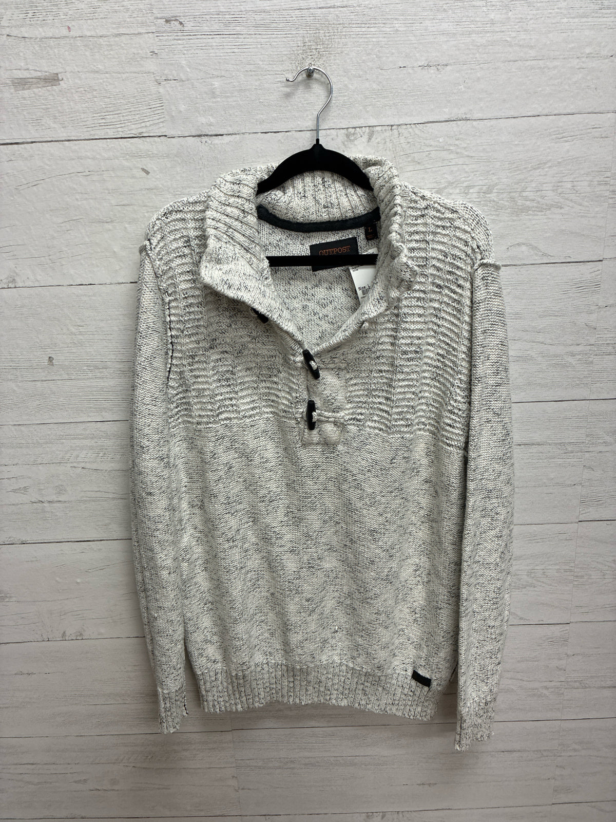 Size L Outpost Makers White Mens Sweater