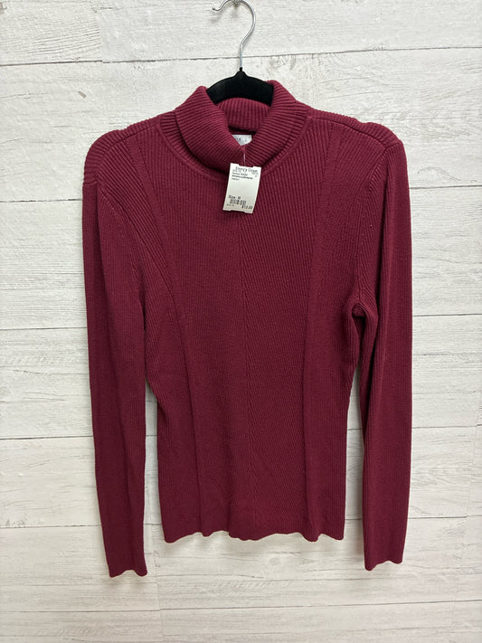 Size M WhiteHouseBlkMarket maroon Womens Sweater