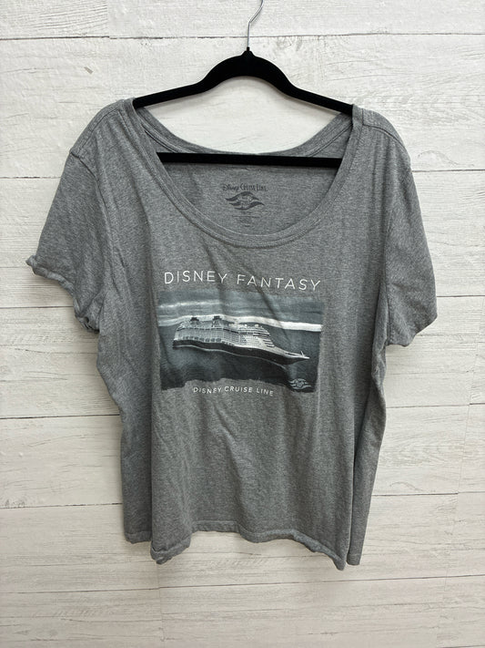 Size 2X Disney Gray Womens Shirt